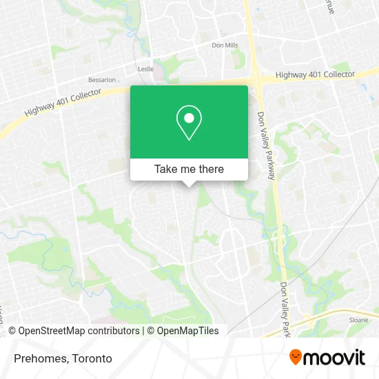 Prehomes map