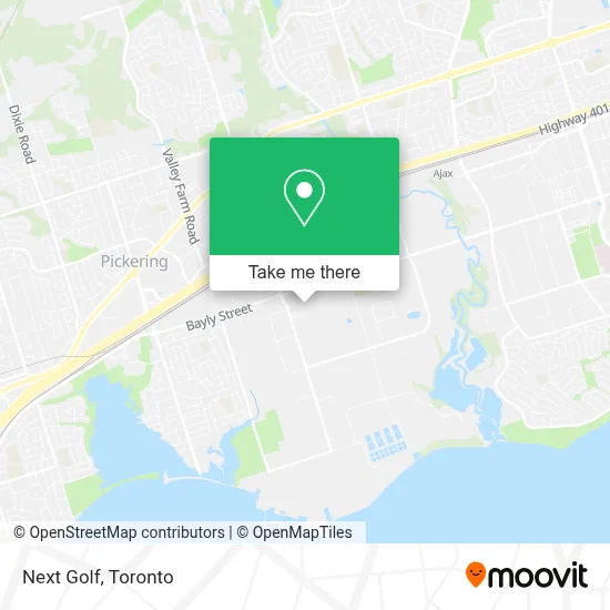 Next Golf map