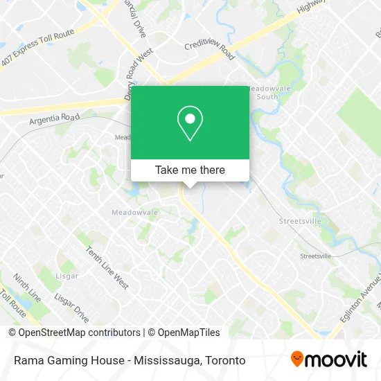 Rama Gaming House - Mississauga map