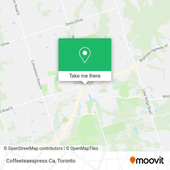 Coffeeteaexpress.Ca map