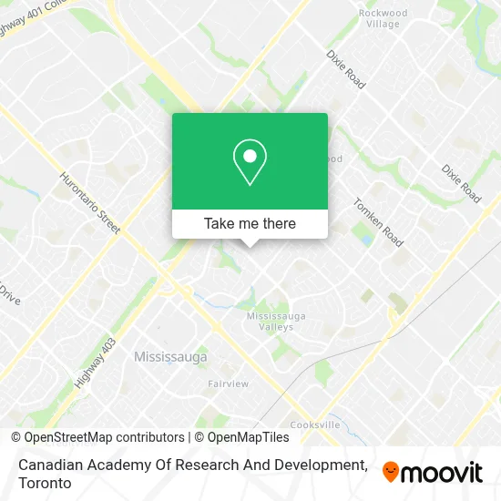 Canadian Academy Of Research And Development map