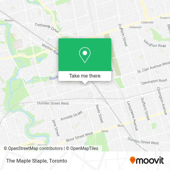 The Maple Staple map