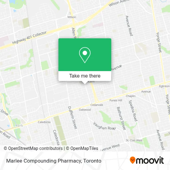 Marlee Compounding Pharmacy map