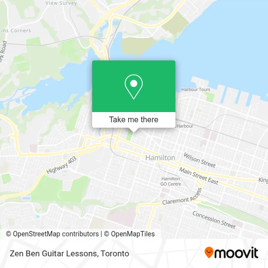Zen Ben Guitar Lessons map