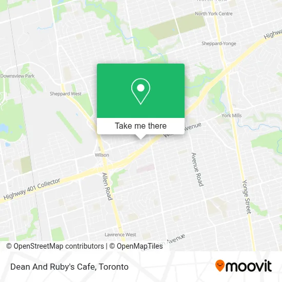Dean And Ruby's Cafe map