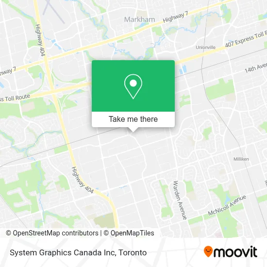 System Graphics Canada Inc map