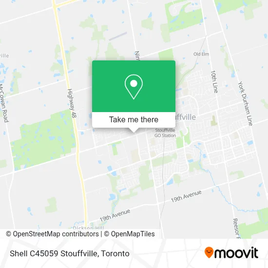 Shell C45059 Stouffville map