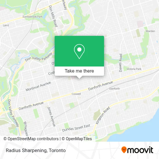 Radius Sharpening map