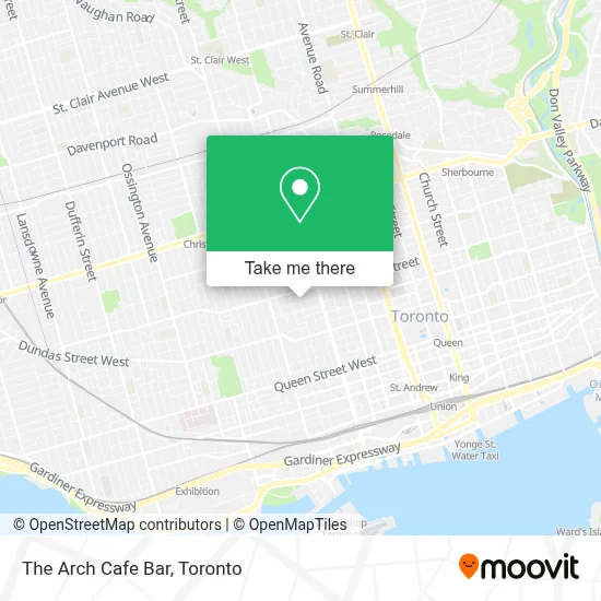The Arch Cafe Bar map