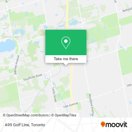 A99 Golf Line map