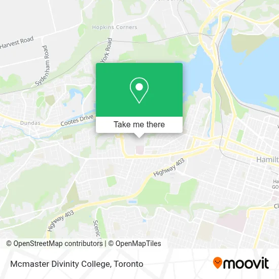 Mcmaster Divinity College map