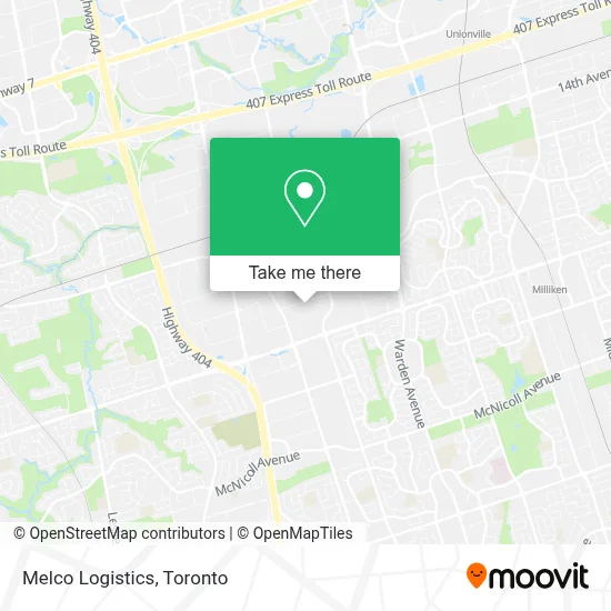 Melco Logistics map