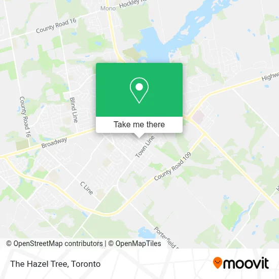 The Hazel Tree map