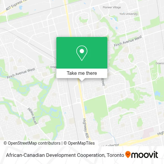 African-Canadian Development Cooperation map