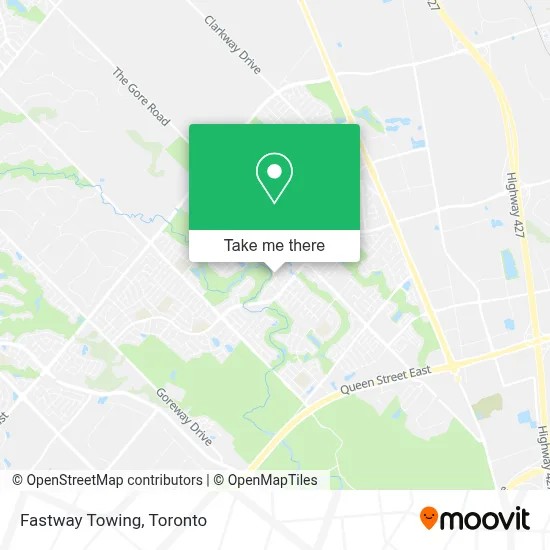 Fastway Towing map