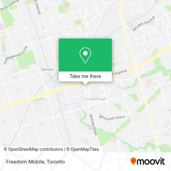 Freedom Mobile map