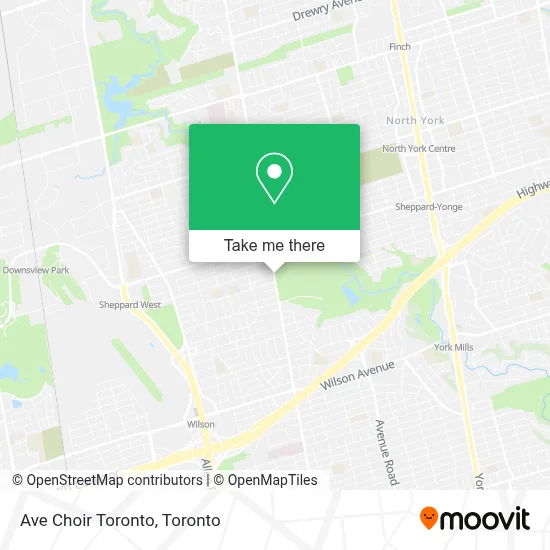 Ave Choir Toronto map