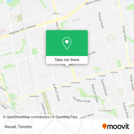 Rexall map
