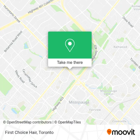 First Choice Hair map