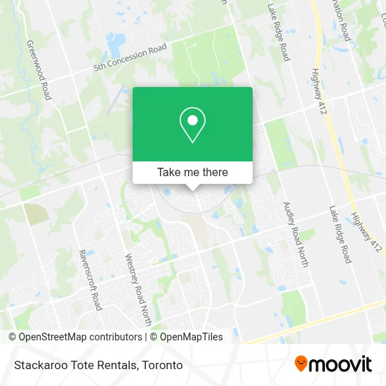 Stackaroo Tote Rentals map