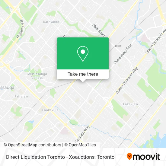 Direct Liquidation Toronto - Xoauctions map