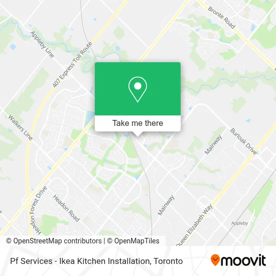 Pf Services - Ikea Kitchen Installation map