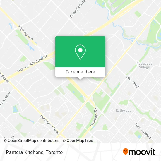 Pantera Kitchens map