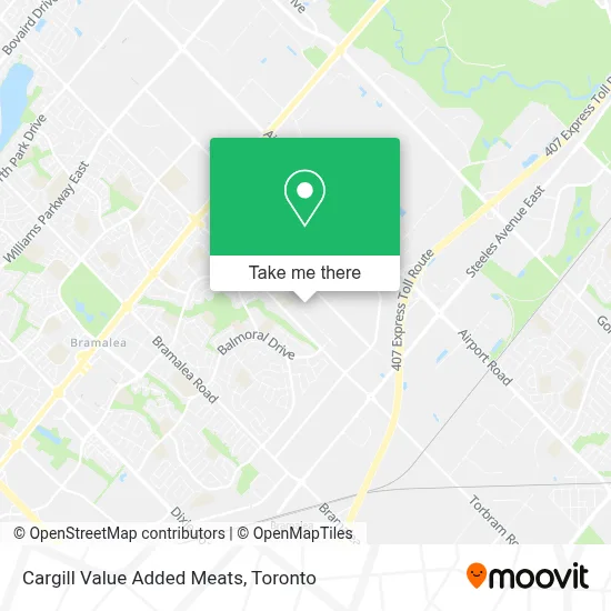 Cargill Value Added Meats map