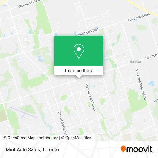Mint Auto Sales map