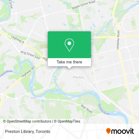 Preston Library map