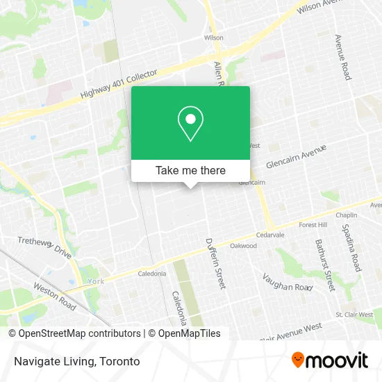 Navigate Living map