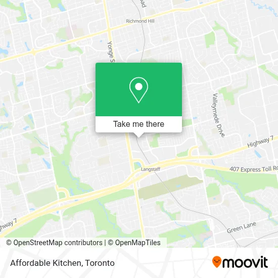 Affordable Kitchen map