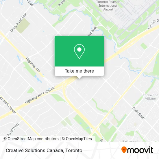 Creative Solutions Canada map