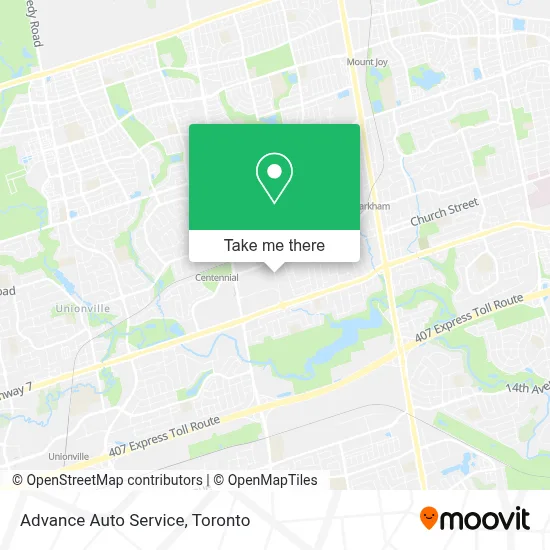 Advance Auto Service map