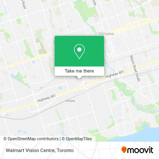 Walmart Vision Centre map