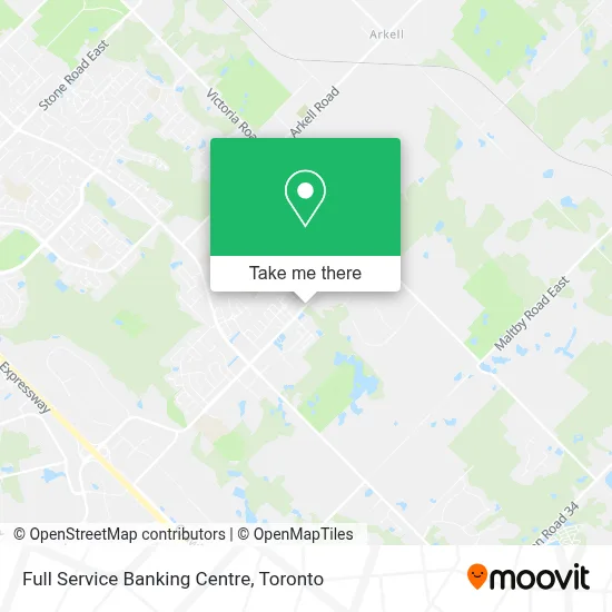 Full Service Banking Centre map