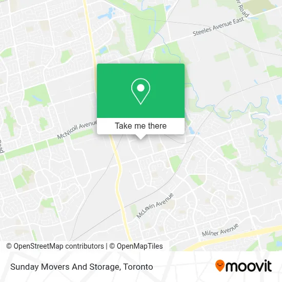 Sunday Movers And Storage map