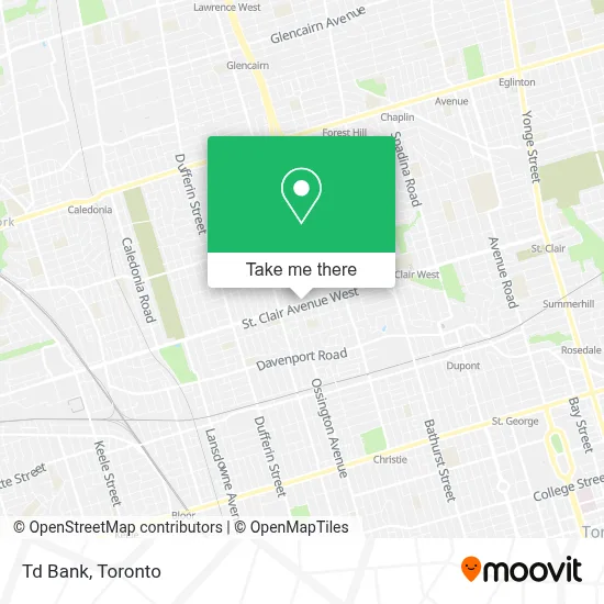 Td Bank map