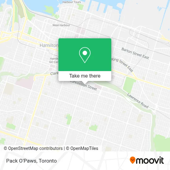 Pack O'Paws map