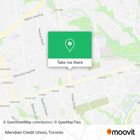 Meridian Credit Union map