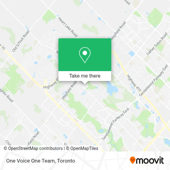 One Voice One Team map