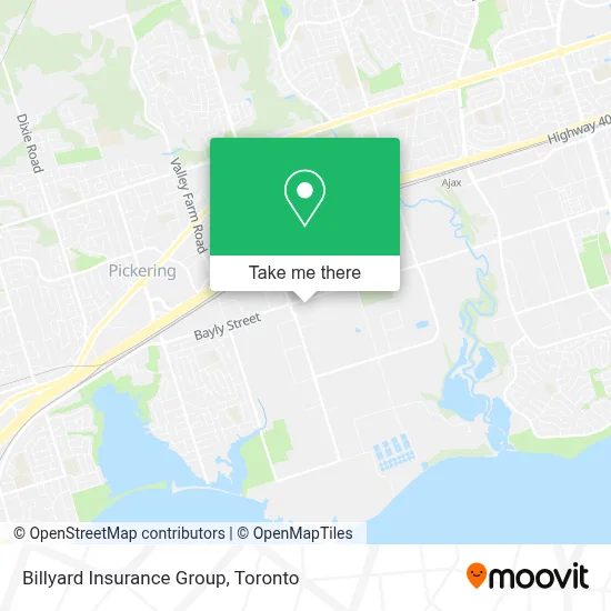 Billyard Insurance Group map
