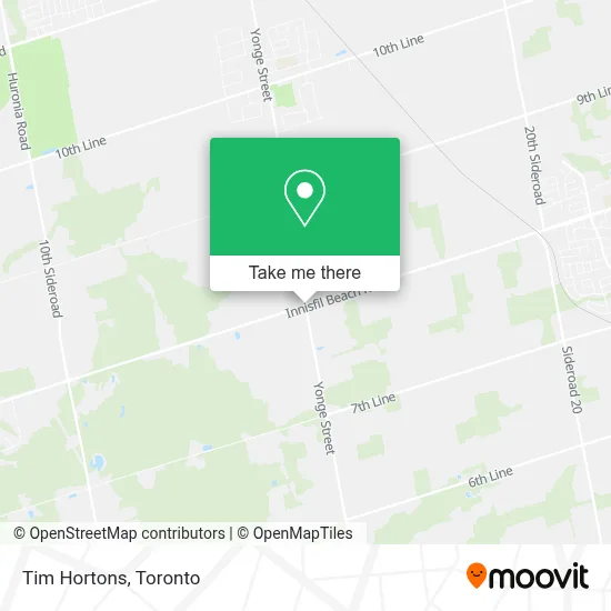 Tim Hortons map