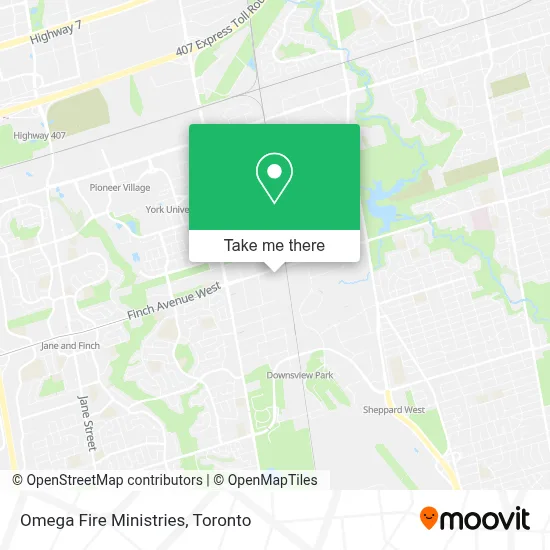 Omega Fire Ministries map
