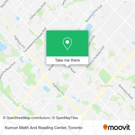 Kumon Math And Reading Center map