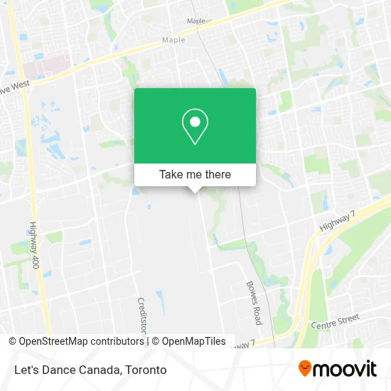 Let's Dance Canada map