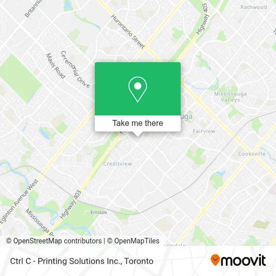 Ctrl C - Printing Solutions Inc. map