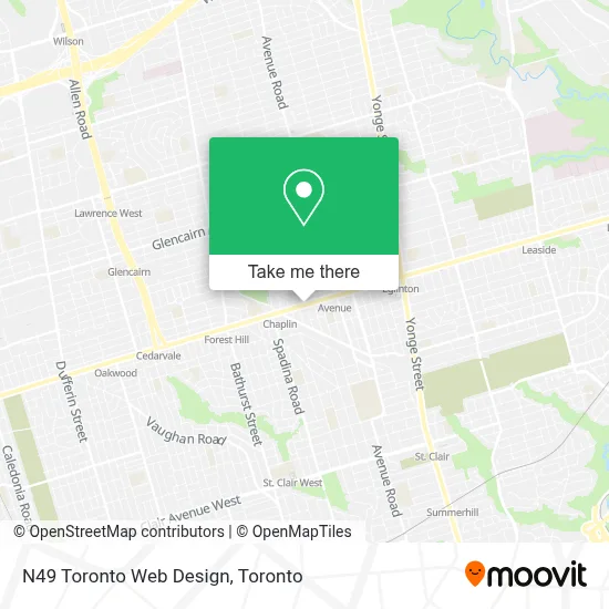 N49 Toronto Web Design map