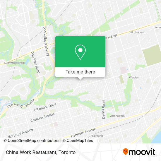 China Work Restaurant map