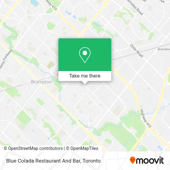 Blue Colada Restaurant And Bar map